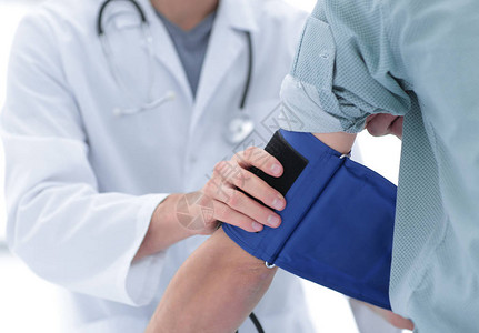 血压测量医生和病图片