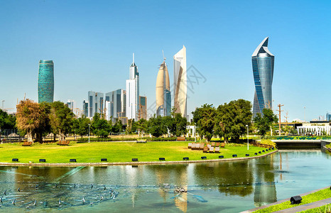 科威特城AlShaheed公园的背景图片