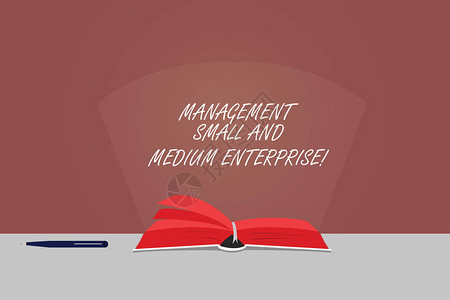 文字书写文本管理中小型企业SME控制质量保证彩色页的商业概念背景图片