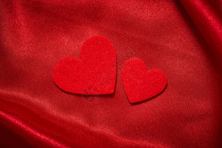 情人节美丽的红色装饰特写图片