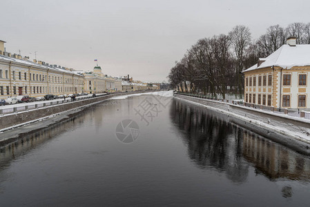 圣彼得堡的冬季彼得一世夏宫俄罗斯图片