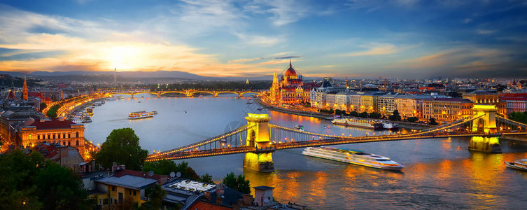匈牙利布达佩斯议会和桥梁图片