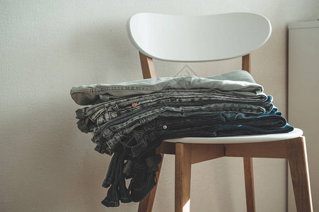 Jeans背景Jeansdenim布衣服装单色灰蓝皮织物背景图片