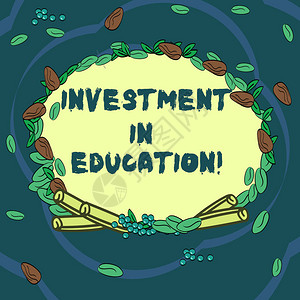 概念手写显示教育投资图片