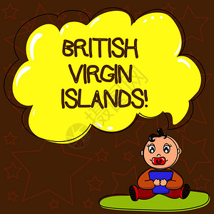 显示英属维尔京群岛的书面说明展示加勒比地区英国海外领土的商业照片图片