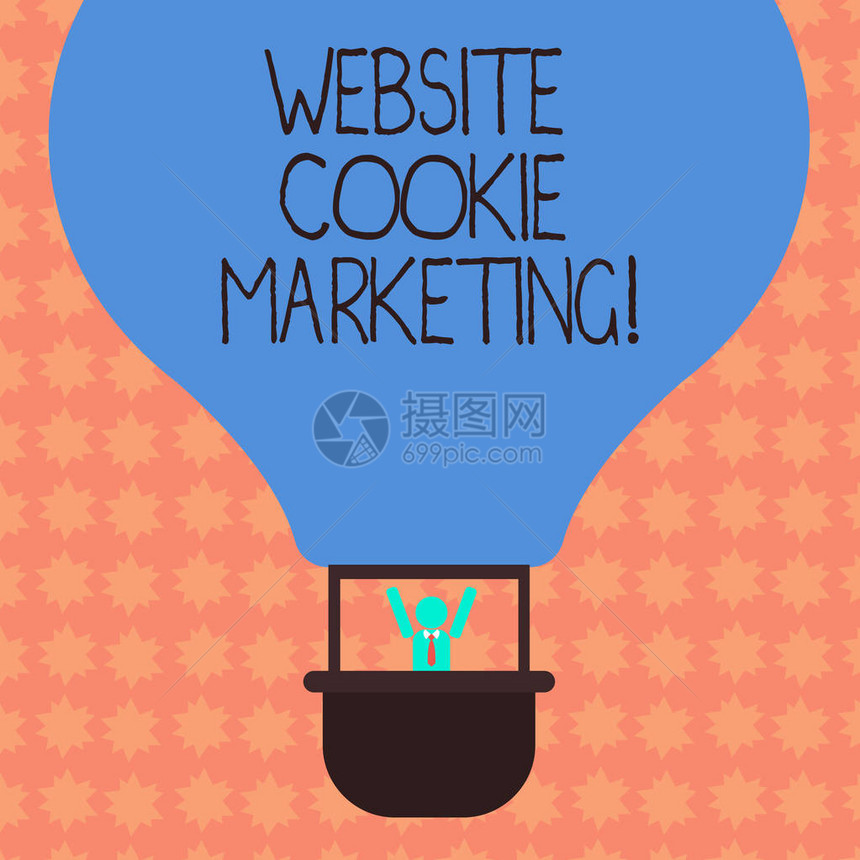 显示网站Cookie营销的书写说明展示网页用户信息和见解的商业照片胡分析在贡多拉乘坐气图片
