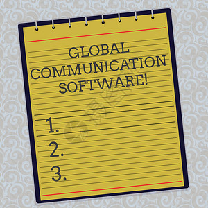 手写文本全球通信软件概念意义在水印打背景上连接显示地理线形螺旋顶部彩色记事图片