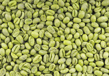 绿色咖啡豆背景中等绿色豌豆咖啡豆高清图片