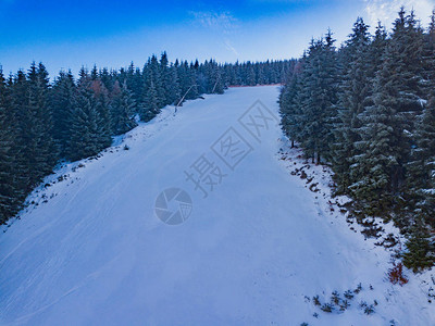 雪滑坡上图片