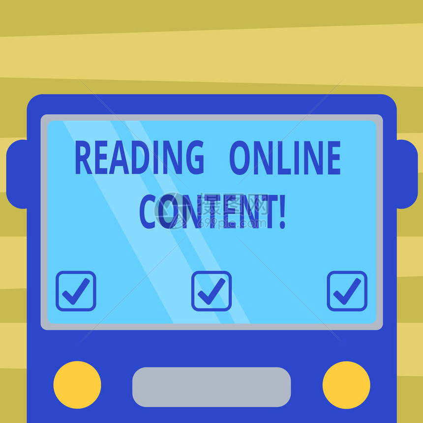 显示阅读在线内容的文本符号从数字格式文本中提取含义的概念照片绘制带有空白彩色窗罩反射的巴图片