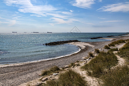 丹麦Skagen附近海岸的突破图片