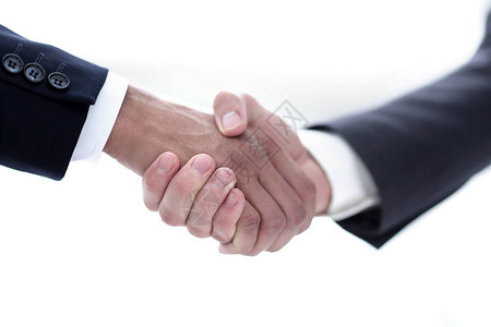 商务握手和商务人士图片