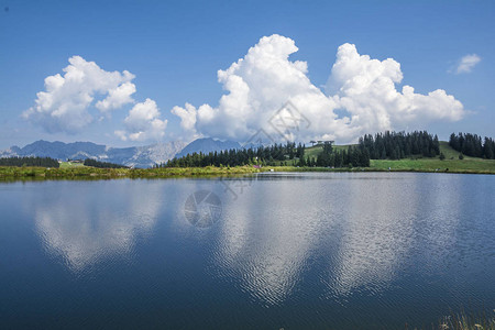 Hintersteinersee山湖高清图片