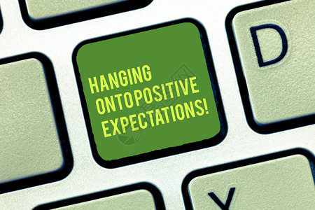 概念意义动机乐观期待最好的键盘意图创建计算机消息图片
