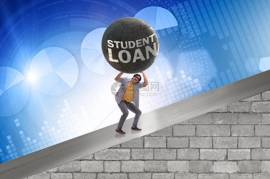 学生贷款和昂贵教育的概念图片