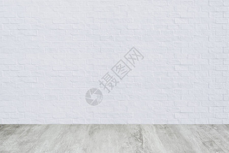 白砖墙有水泥地板的图片