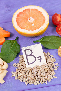 含有维生素B7和膳食纤维的营养产品矿物质的天然来源图片