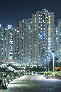 香港市高楼民宅大楼Hi背景图片
