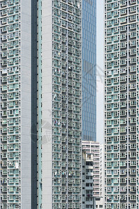 香港市高楼民宅大楼Hi背景图片