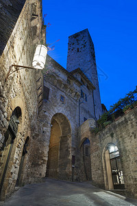 Gimignano中世纪村图片