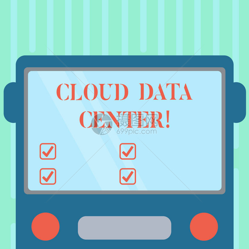 文字书写文本云数据中心将数据存储在具有空白彩色窗罩反射的互联网绘制平面前视图上的非前提形式计图片