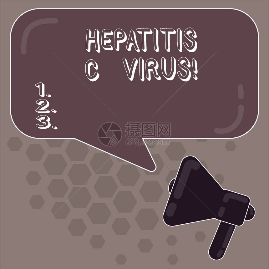 概念手写显示丙型肝炎商业照片展示血源和最常见的感染模式扩音器和矩形彩色图片