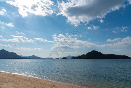 日本广岛省SetoInland海的Okunoshima图片