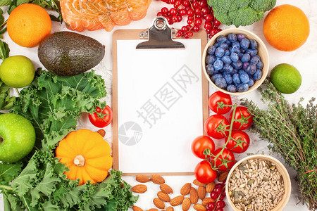 各种五颜六色的水果和蔬菜健康饮食饮食计划排毒图片