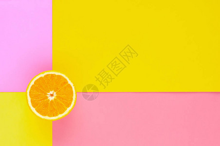 切片橙色水果图片