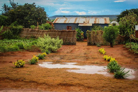 赞比亚卢萨卡附近的非洲乡图片
