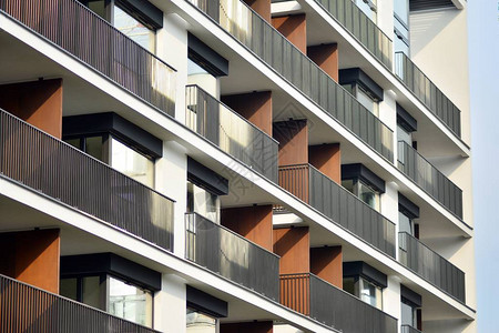 现代欧洲住宅公寓楼图片