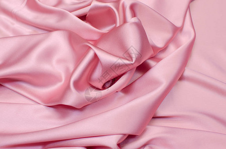 粉红色双绉丝织物图片