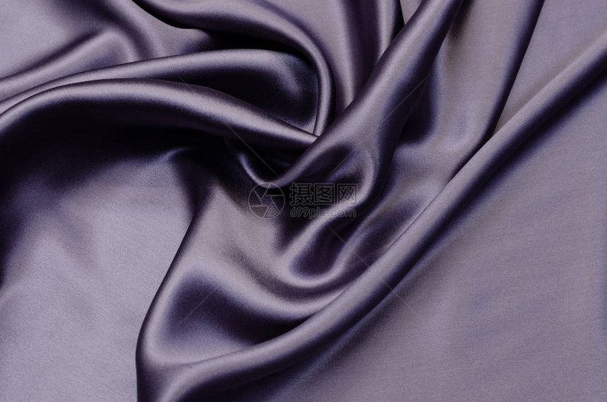 丝绸灰紫色缎面织物图片