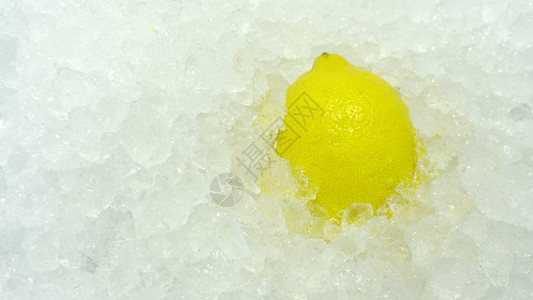 柠檬加冰背景图片