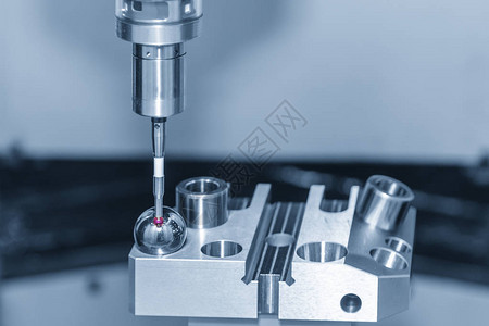 CNC机器校准过程的触摸探测器附件CPC碾磨机的质量控制装置图片