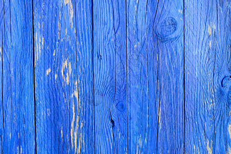 陈年蓝色木质纹理天然木板背景图片