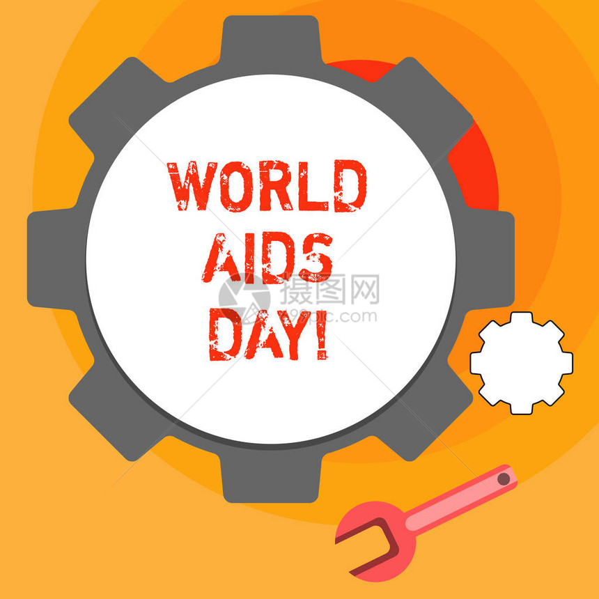文字书写文本世界艾滋病日12月1日的商业理念致力于提高对图片