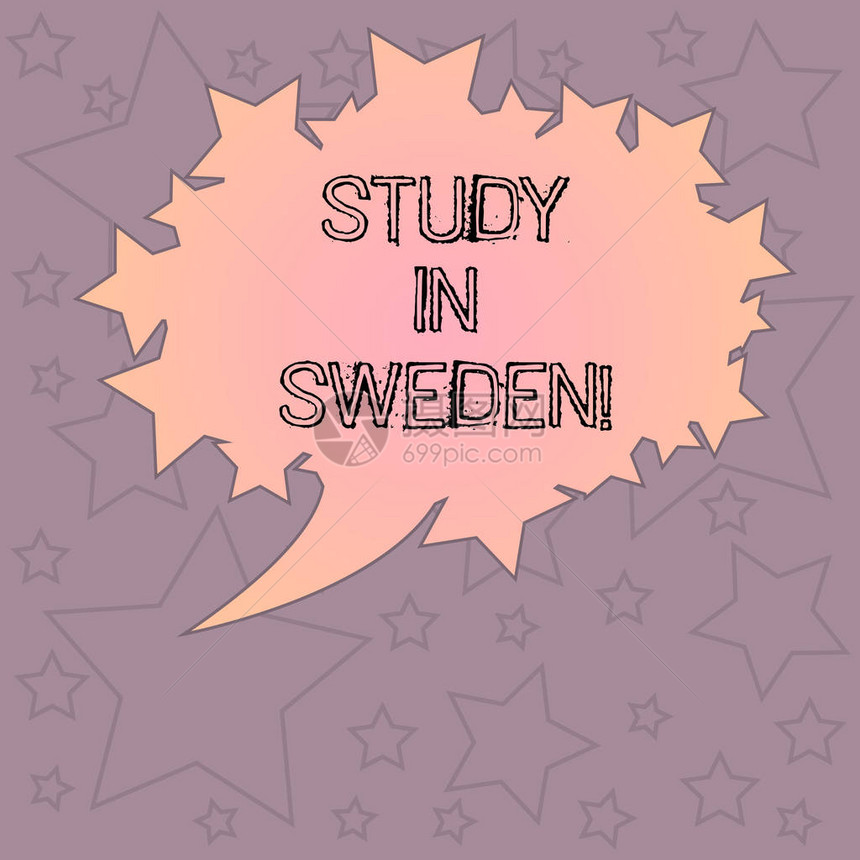 手写文字写作在瑞典学习概念意义为教育目的前往欧洲以星为轮廓照片文本空间的空白椭圆形图片