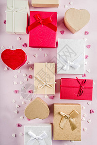 情人节礼物盒背景图片