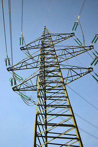 电力塔天空非常适合能源等主题背景图片