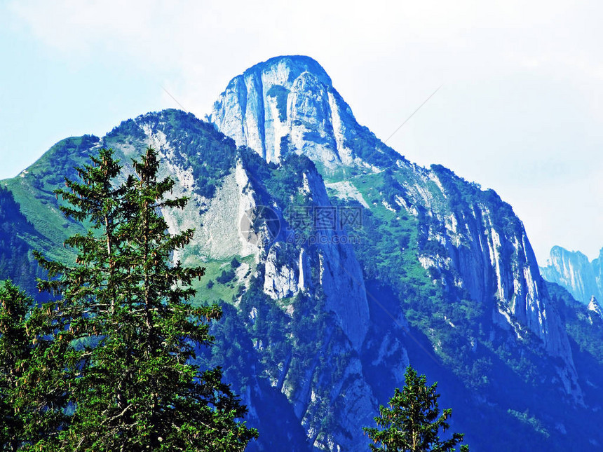 Alpstein山脉和Appenzellerland地区的景观和环境瑞士阿彭策尔图片