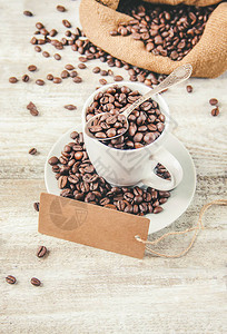 咖啡豆一杯咖啡有图片