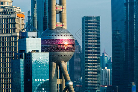 东方珍珠塔上海世界金融中心SWFC和带有上海图片