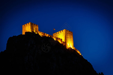 西班牙SAX的古老城堡图片