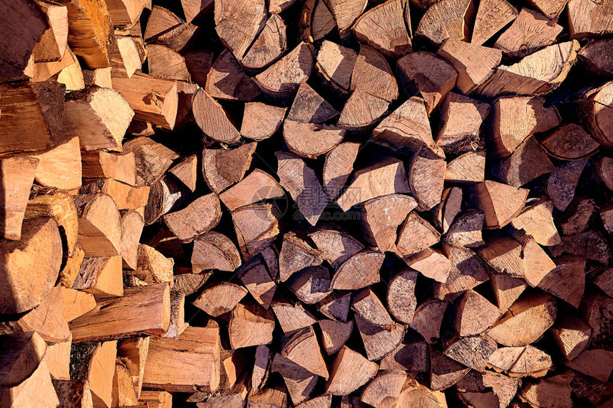 木原横梁木柴框架很多木头木原制背景汽油收获过冬的柴图片