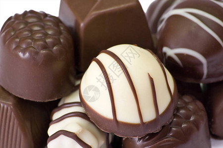 美味巧克力的详细视图背景图片