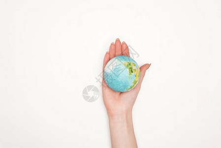 白色背景的地球模型图片