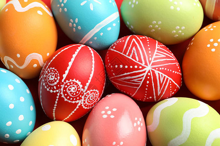 色彩多的复活节鸡蛋作为图片