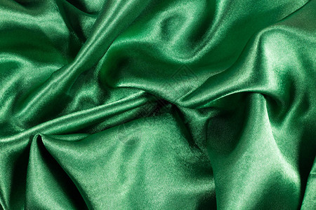 闪亮奢华的绿色丝绸质感图片