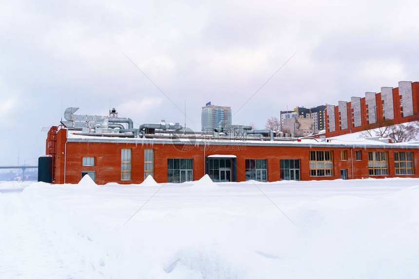 冬季城市风景与工业建图片